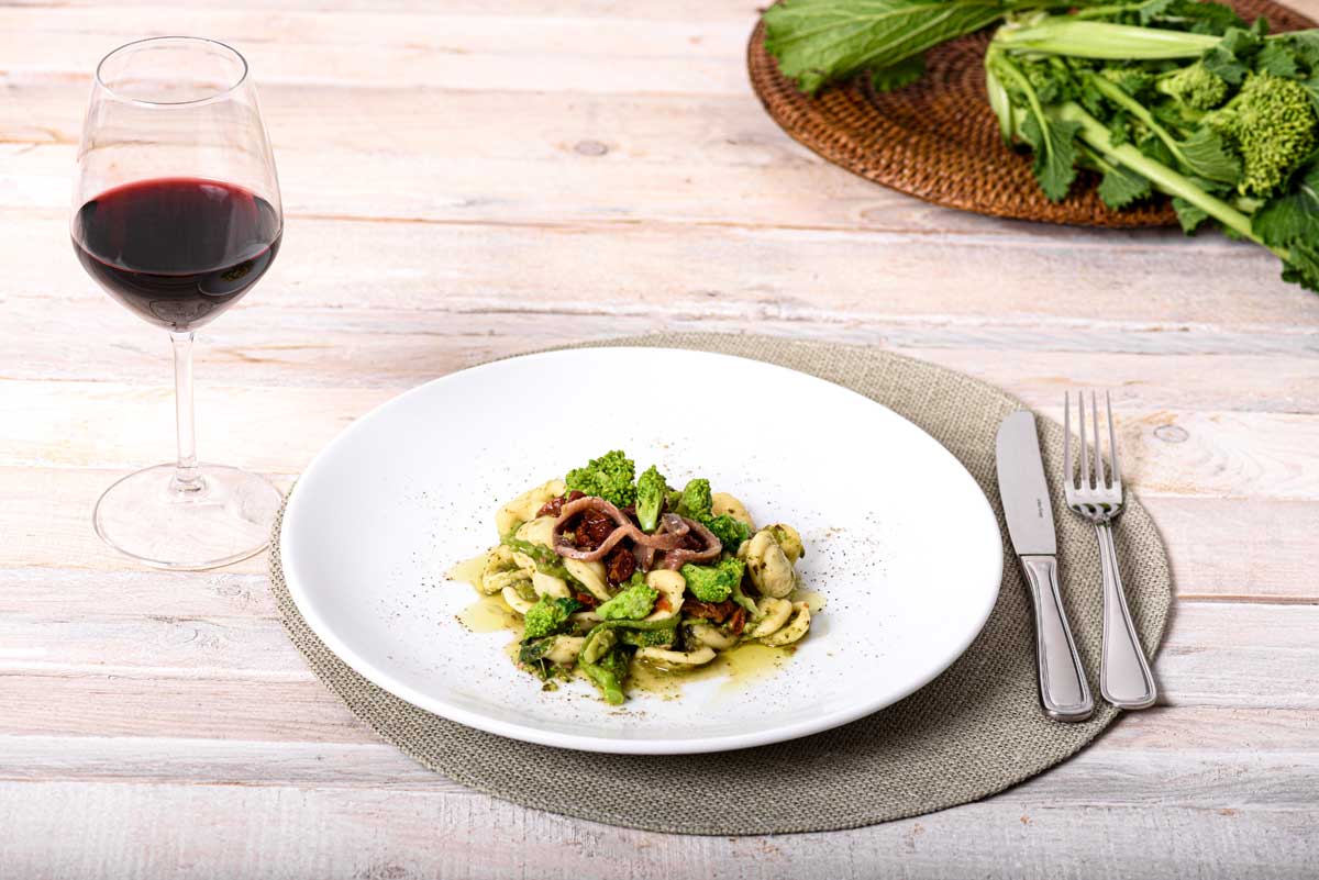 Ricetta orecchiette con cime di rapa salento