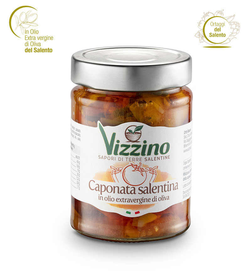 Caponata salentina sott'olio vizzino