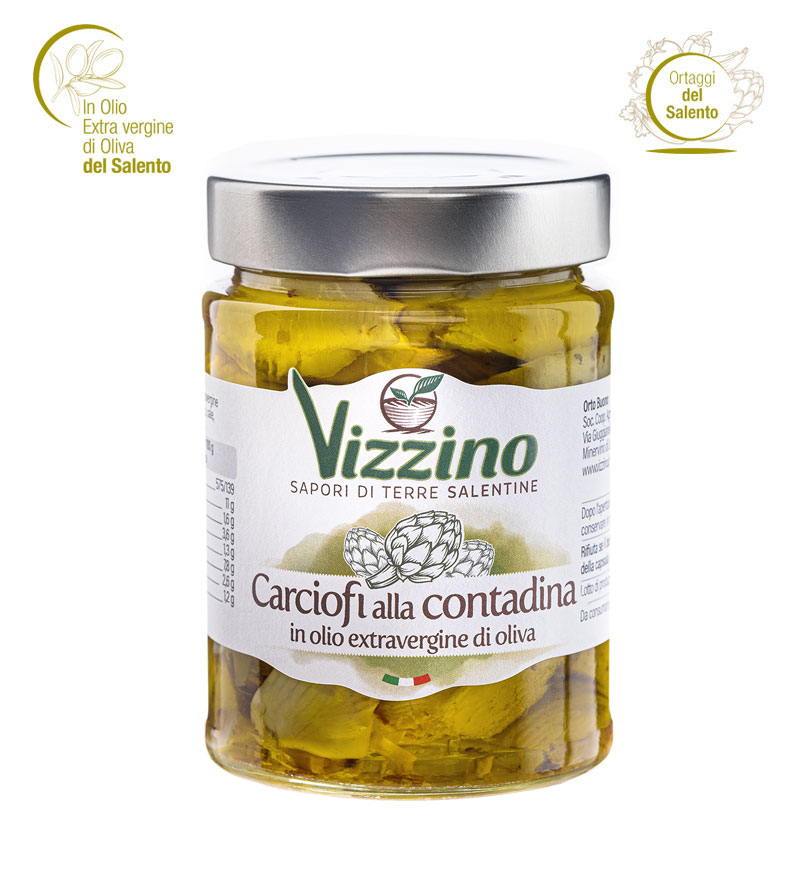 Carciofi alla contadina sott'olio Vizzino Salento