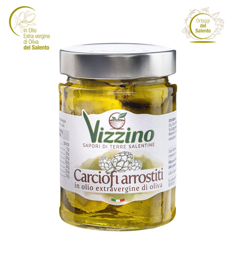 Carciofi arrostiti sott'olio Vizzino Salento