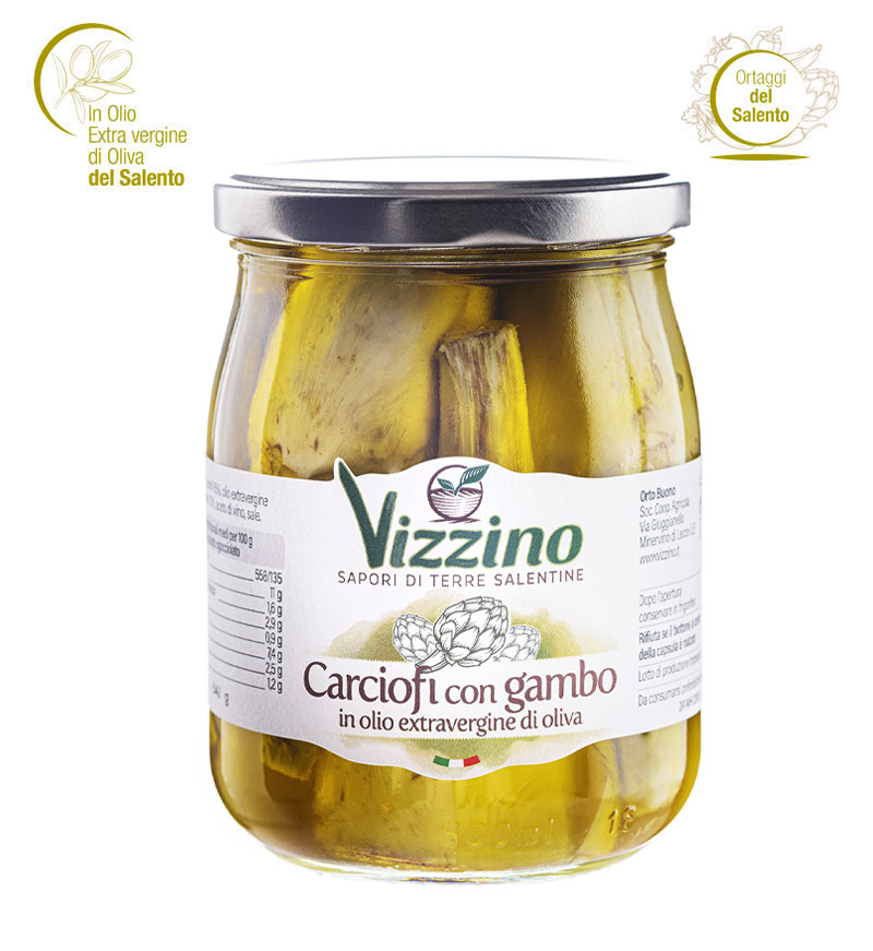 Carciofi con gambo sott'olio Vizzino Salento