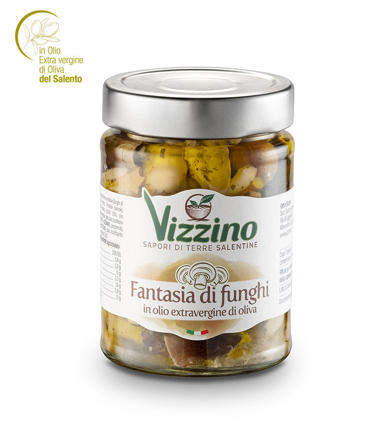 Fantasia di funghi sott'olio Vizzino Salento