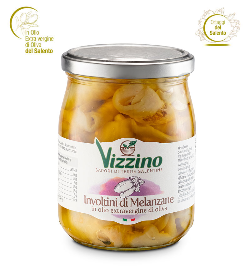 Involtini di melanzane sott'olio Vizzino Salento