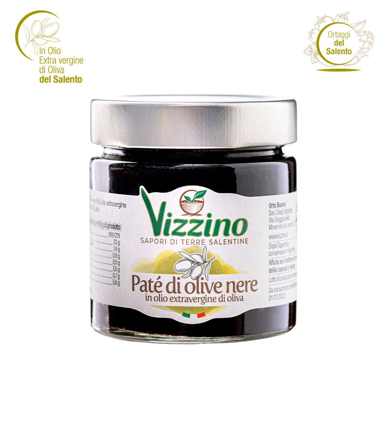 Patè di olive nere Vizzino, Salento