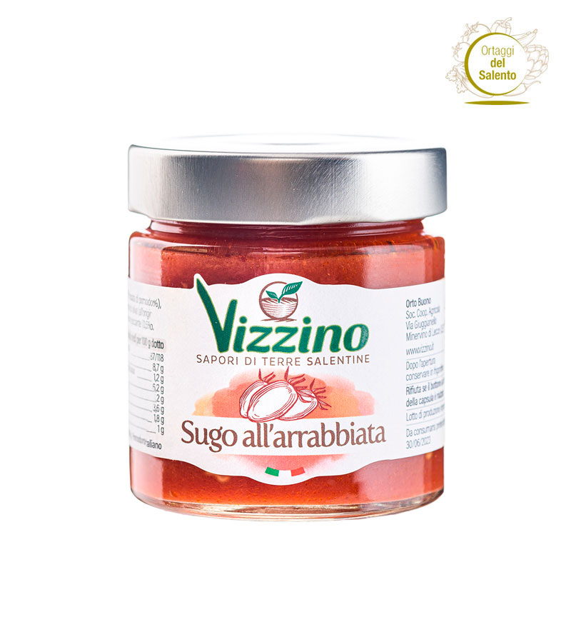 Sugo pronto all'arrabbiata Vizzino